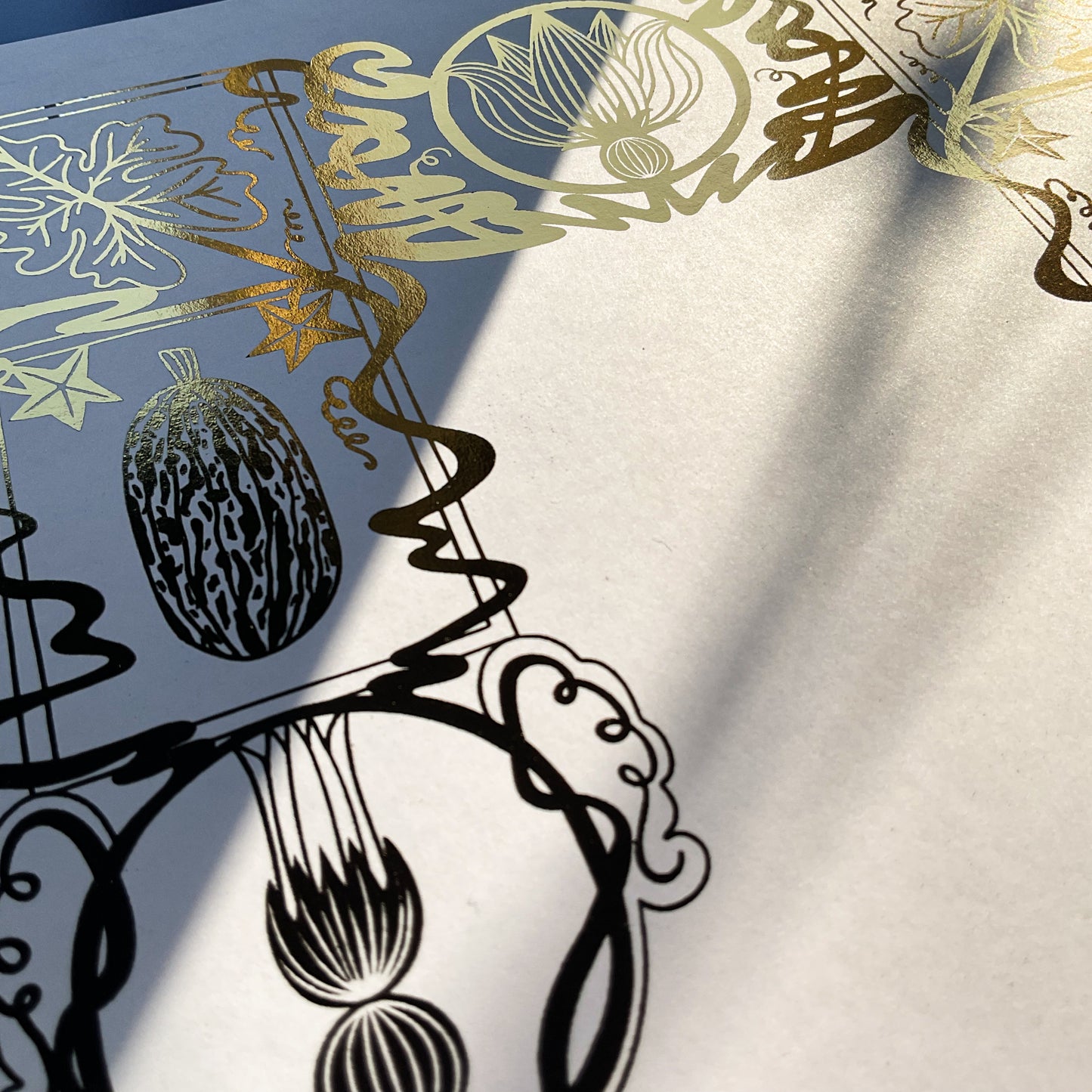 Pumpkin Patch Gold or Silver Print