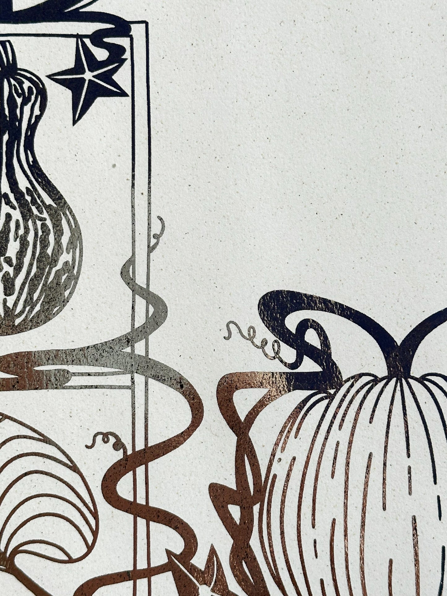 Pumpkin Patch Gold or Silver Print