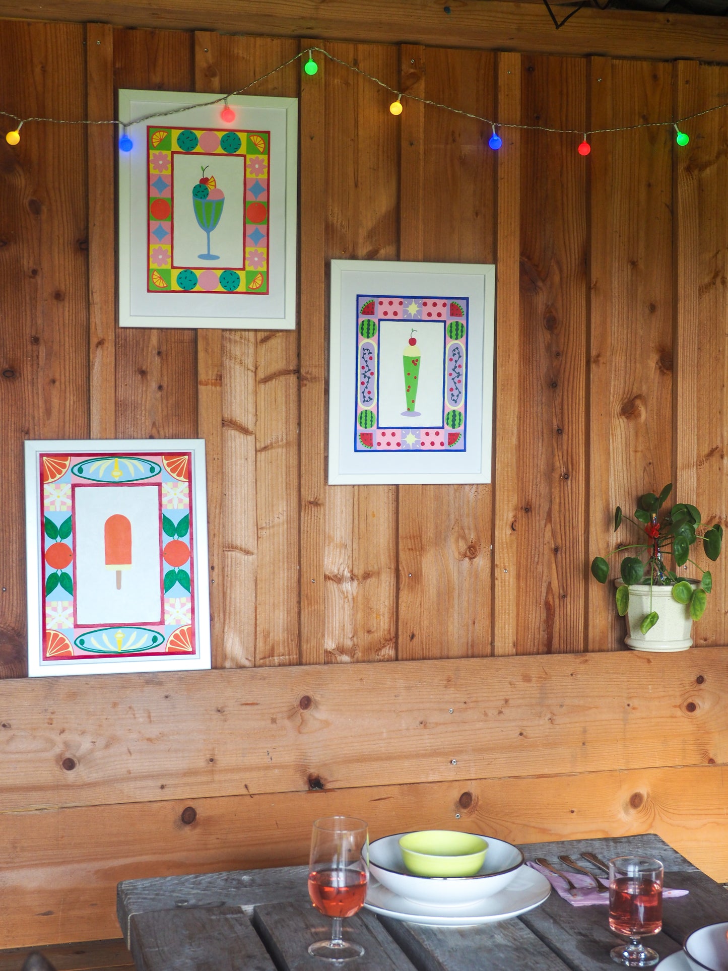 Colourful Sundae Print