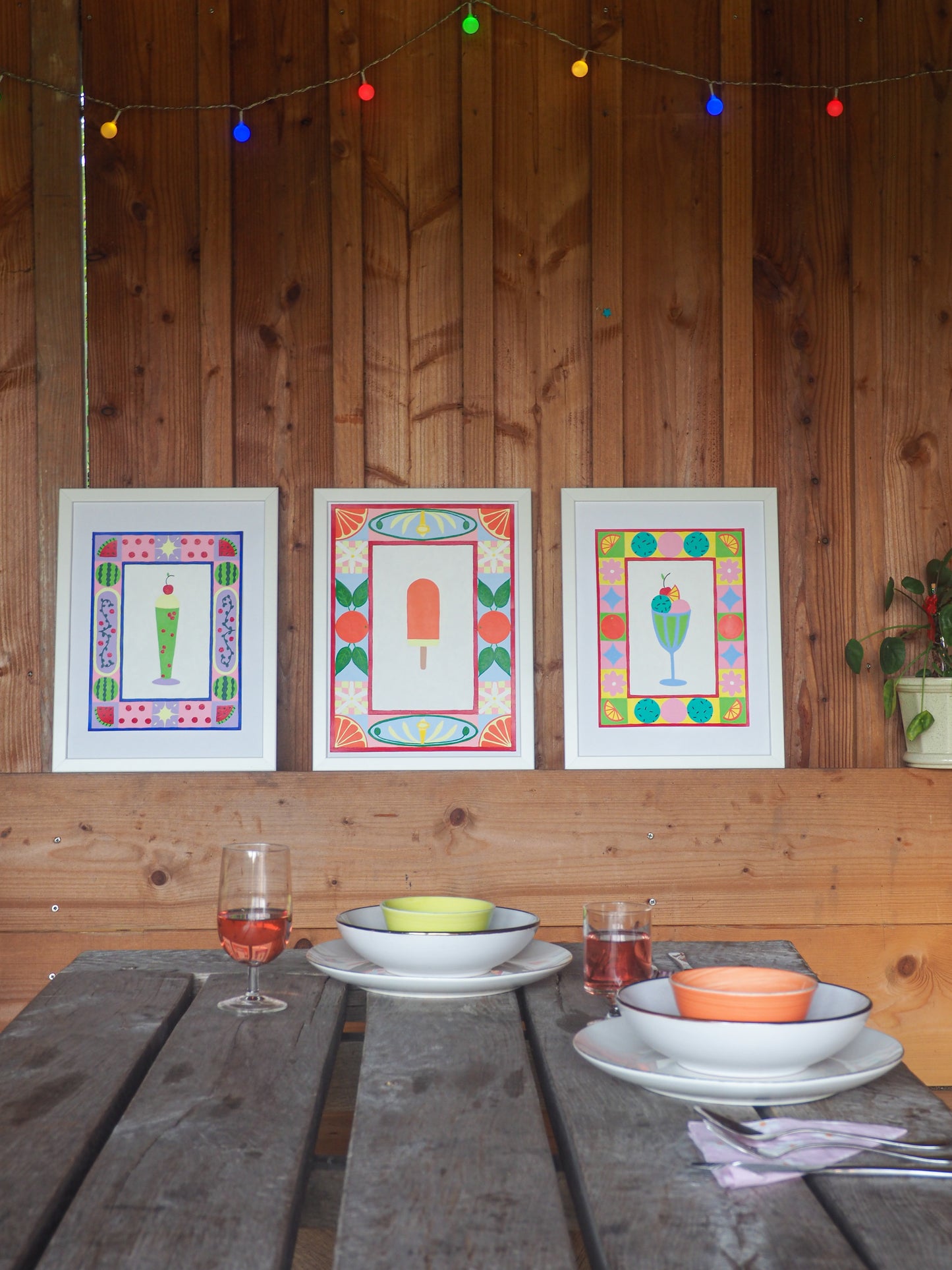 Colourful Sundae Print