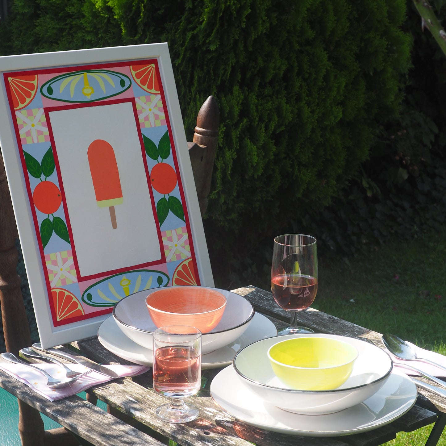 Orange Vanilla Split Print