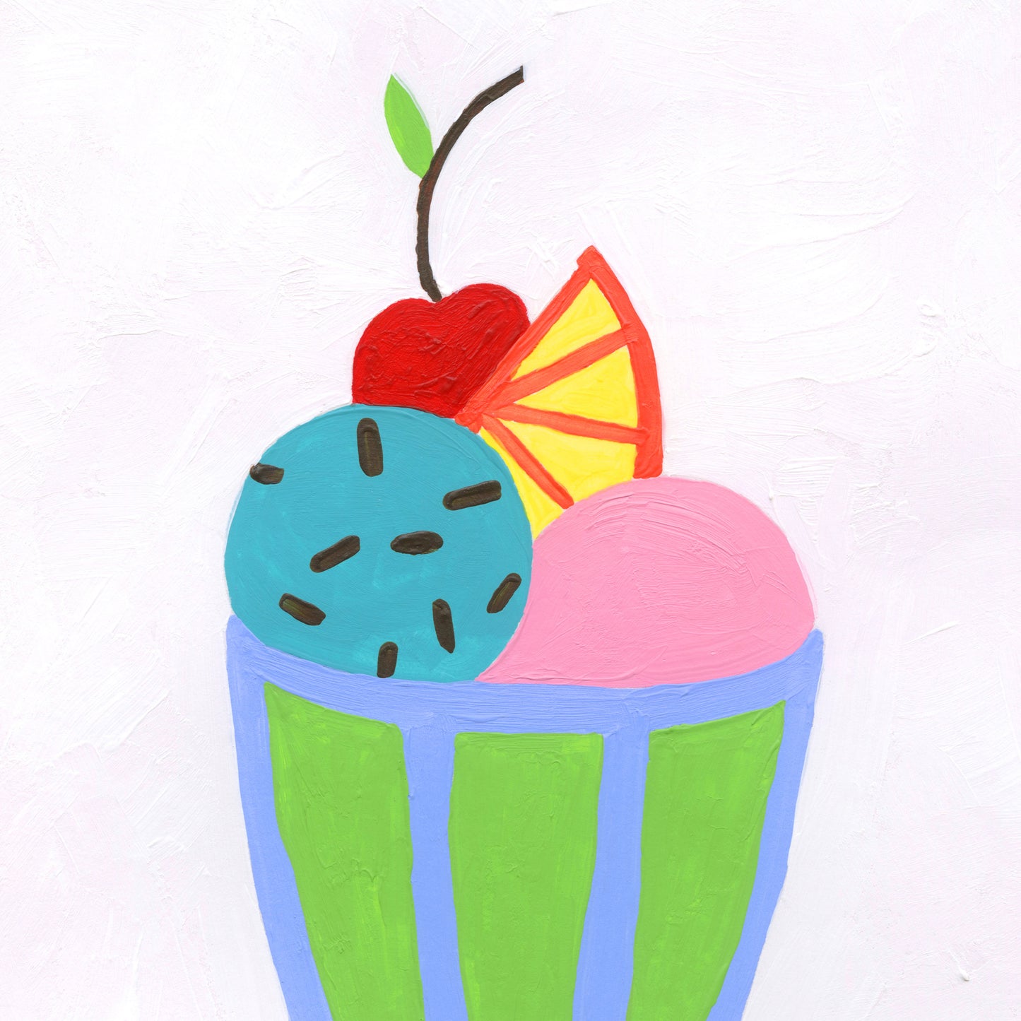 Colourful Sundae Print