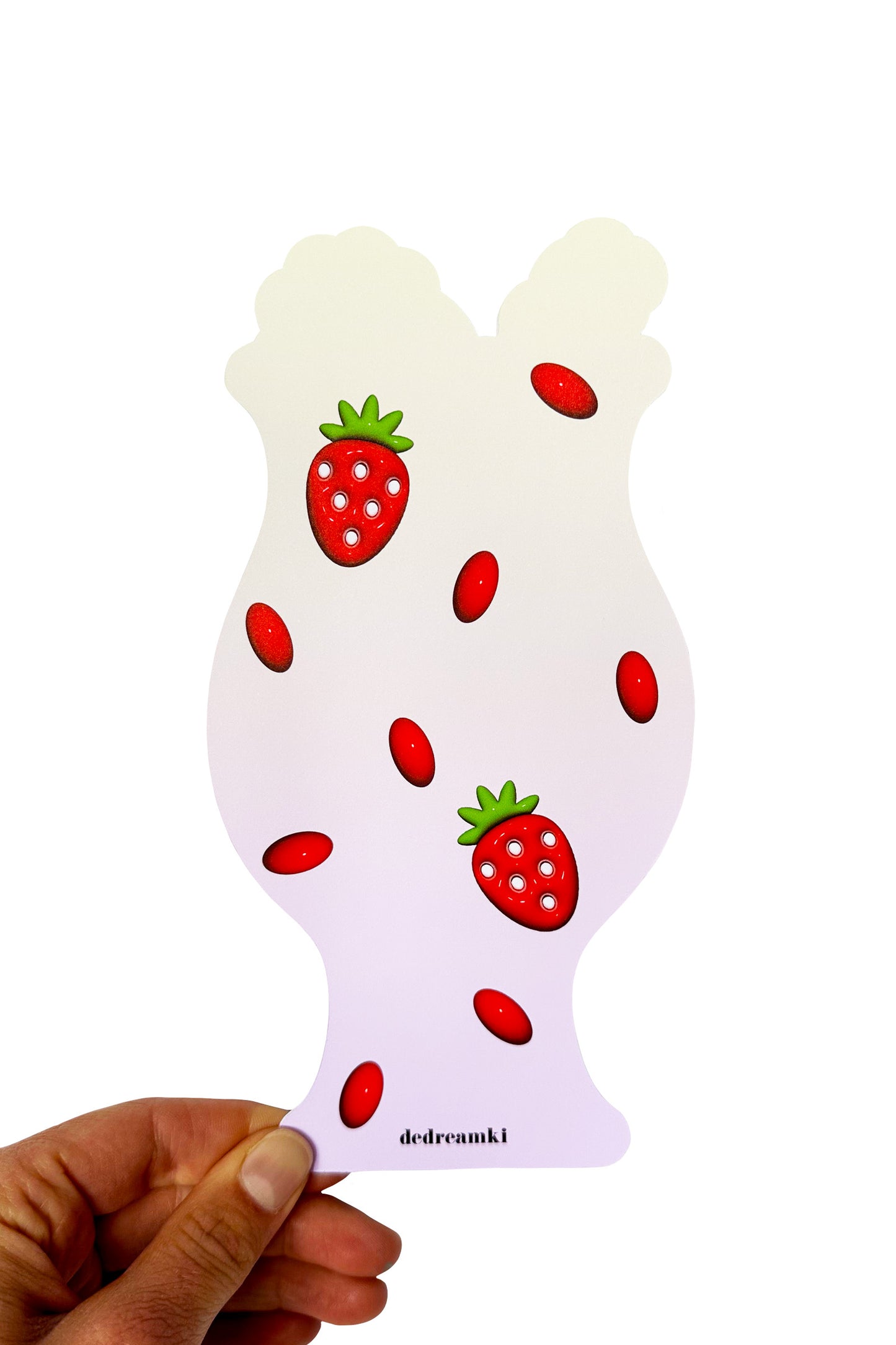 Strawberry Vanilla Drink - 3D Bookmark