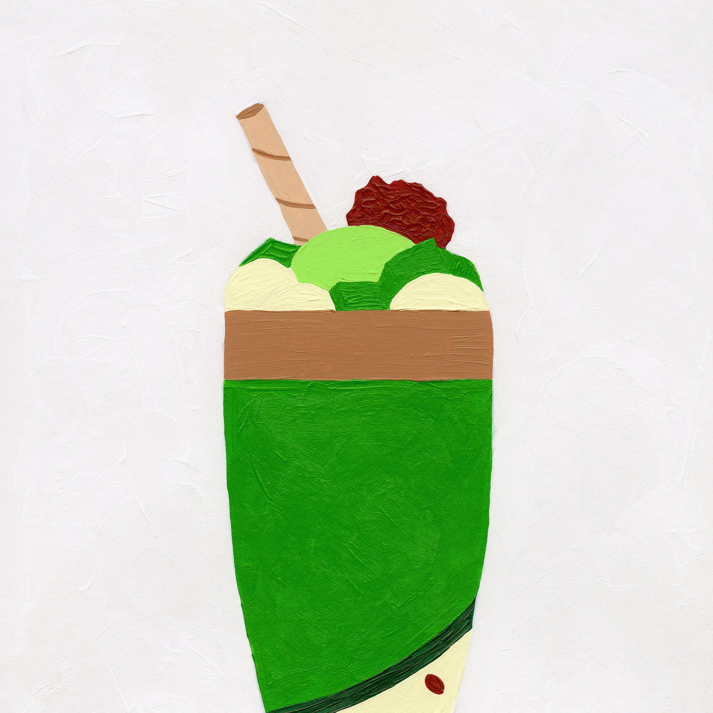 Adzuki Matcha Coffee Parfait Print
