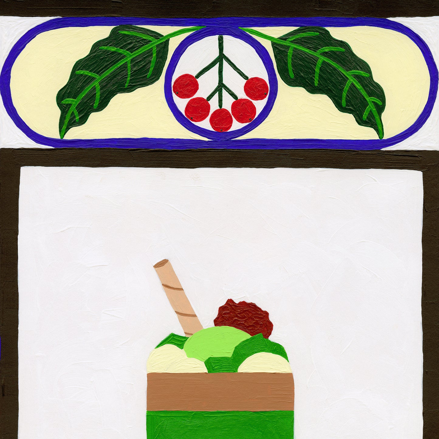 Adzuki Matcha Coffee Parfait Print