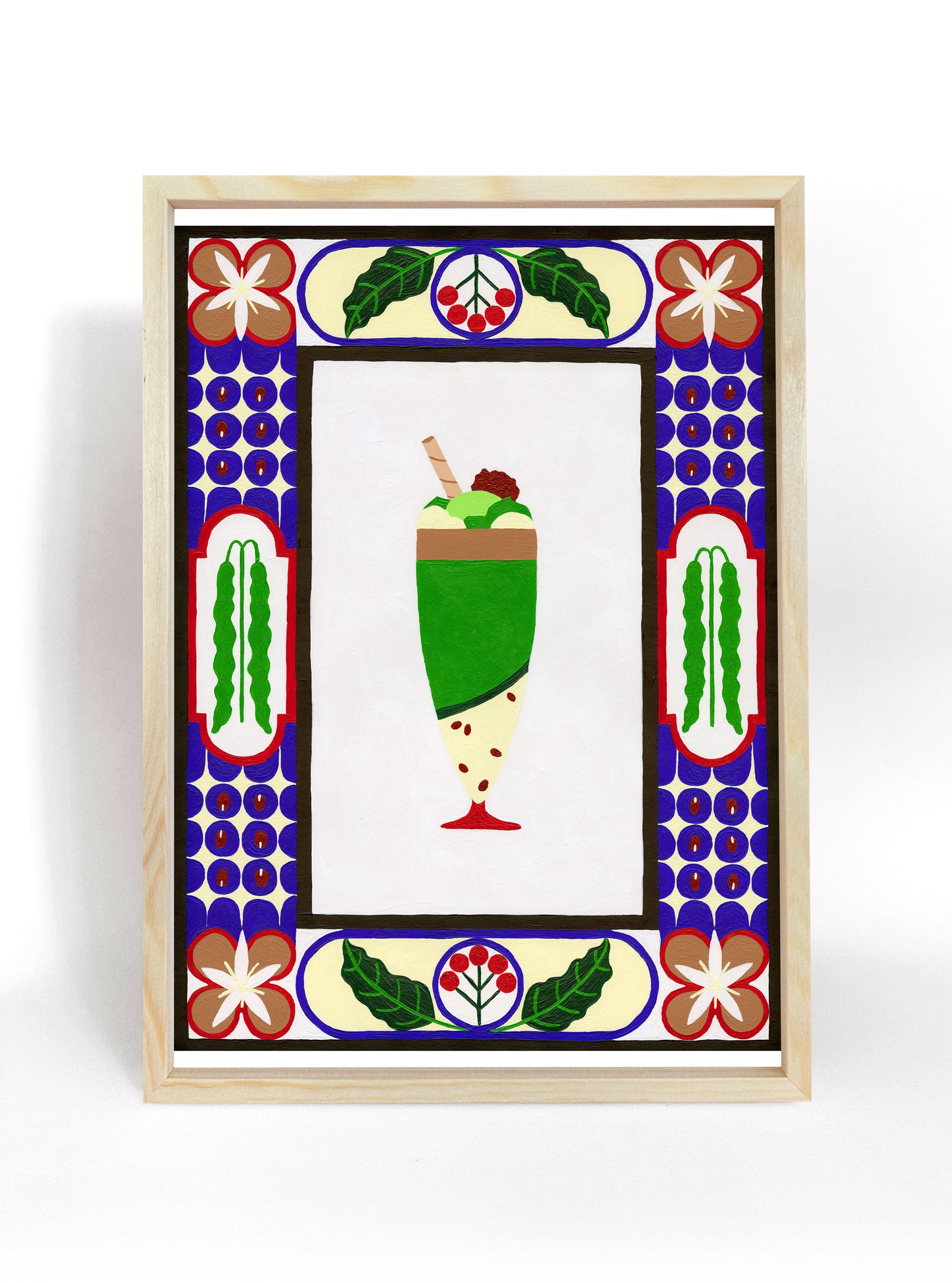 Adzuki Matcha Coffee Parfait Print
