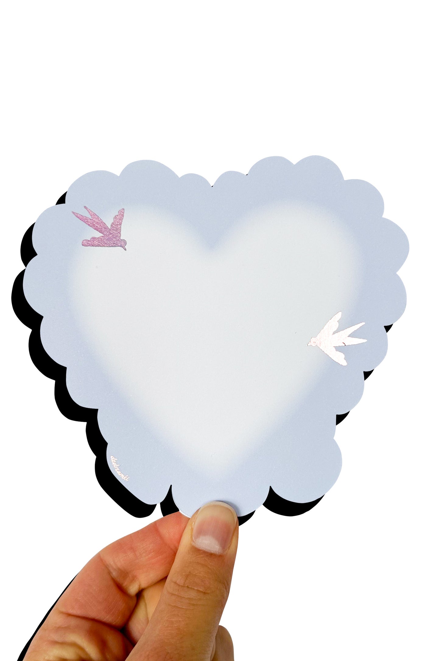 Blue Vintage Heart - Bookmard/Card