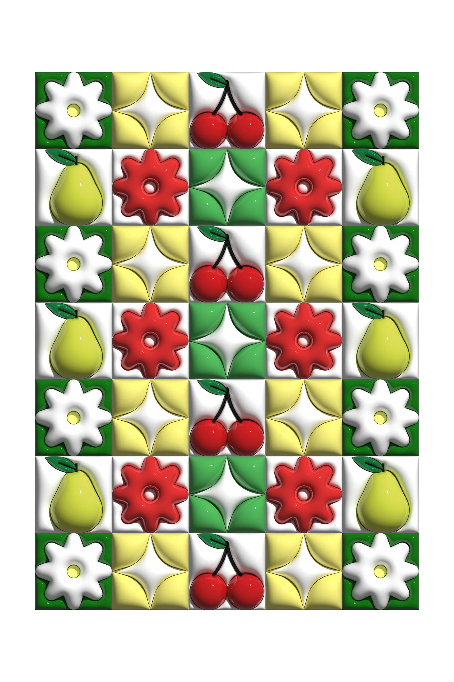 Cherries and Pears 3D Print