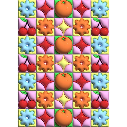 Cherries and Oranges 3D print