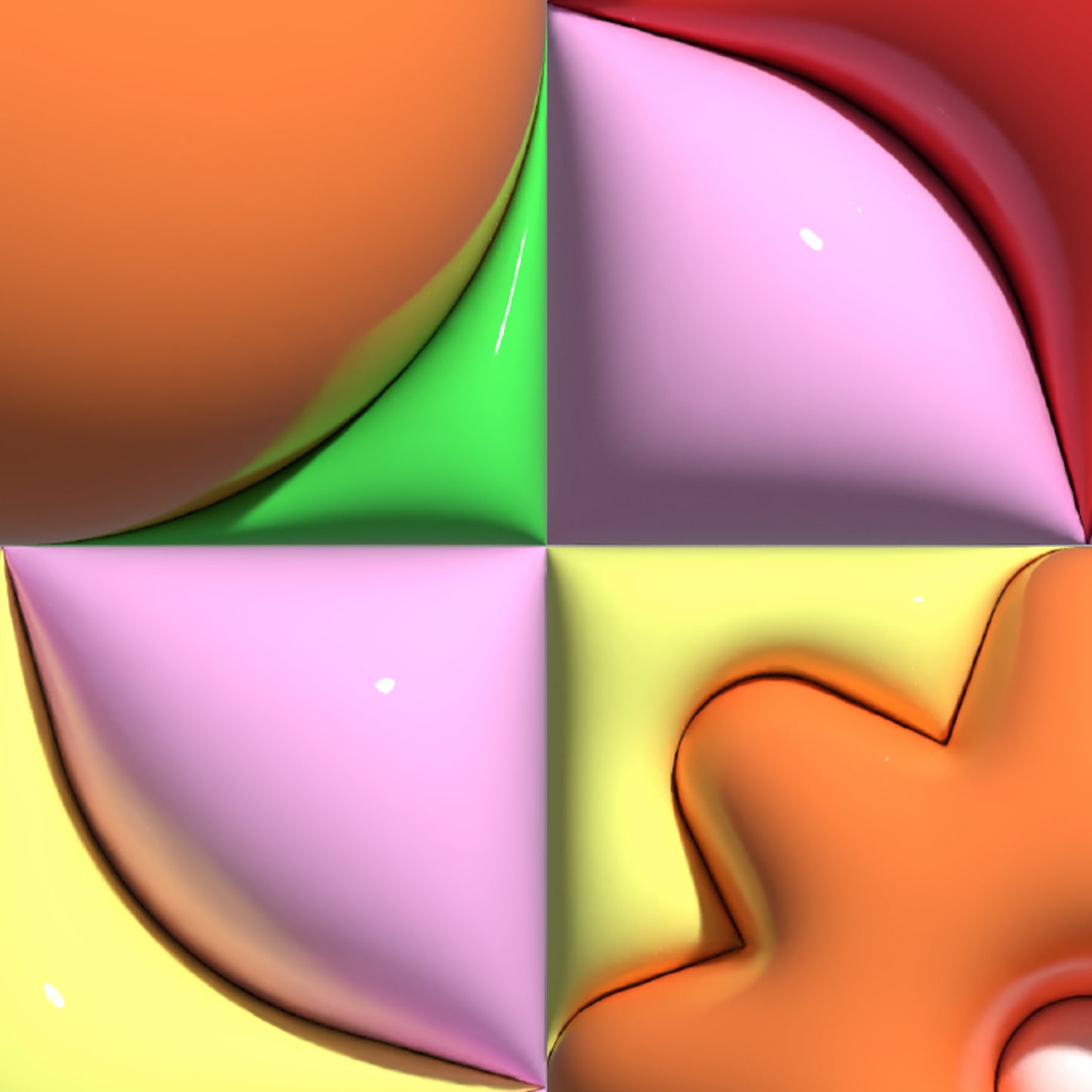 Cherries and Oranges 3D print