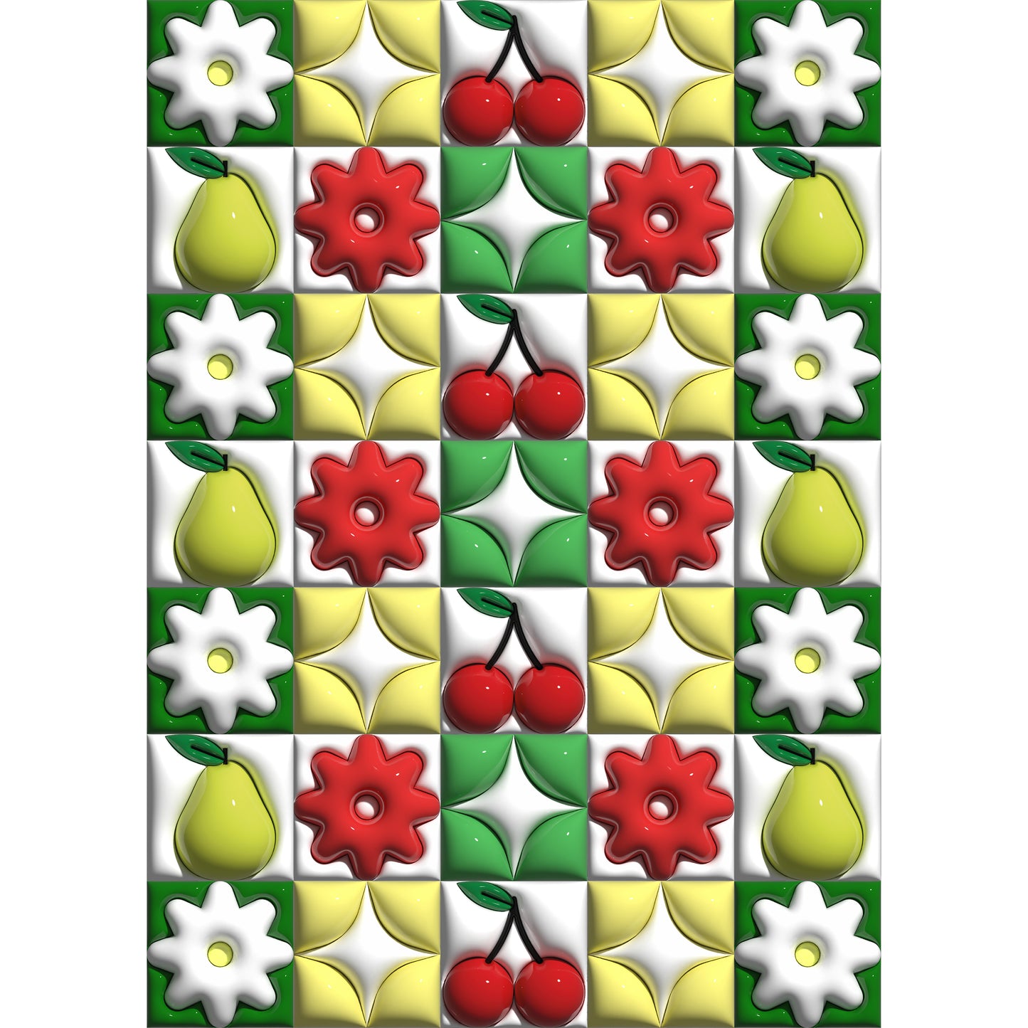 Cherries and Pears 3D Print