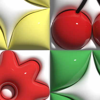 Cherries and Pears 3D Print
