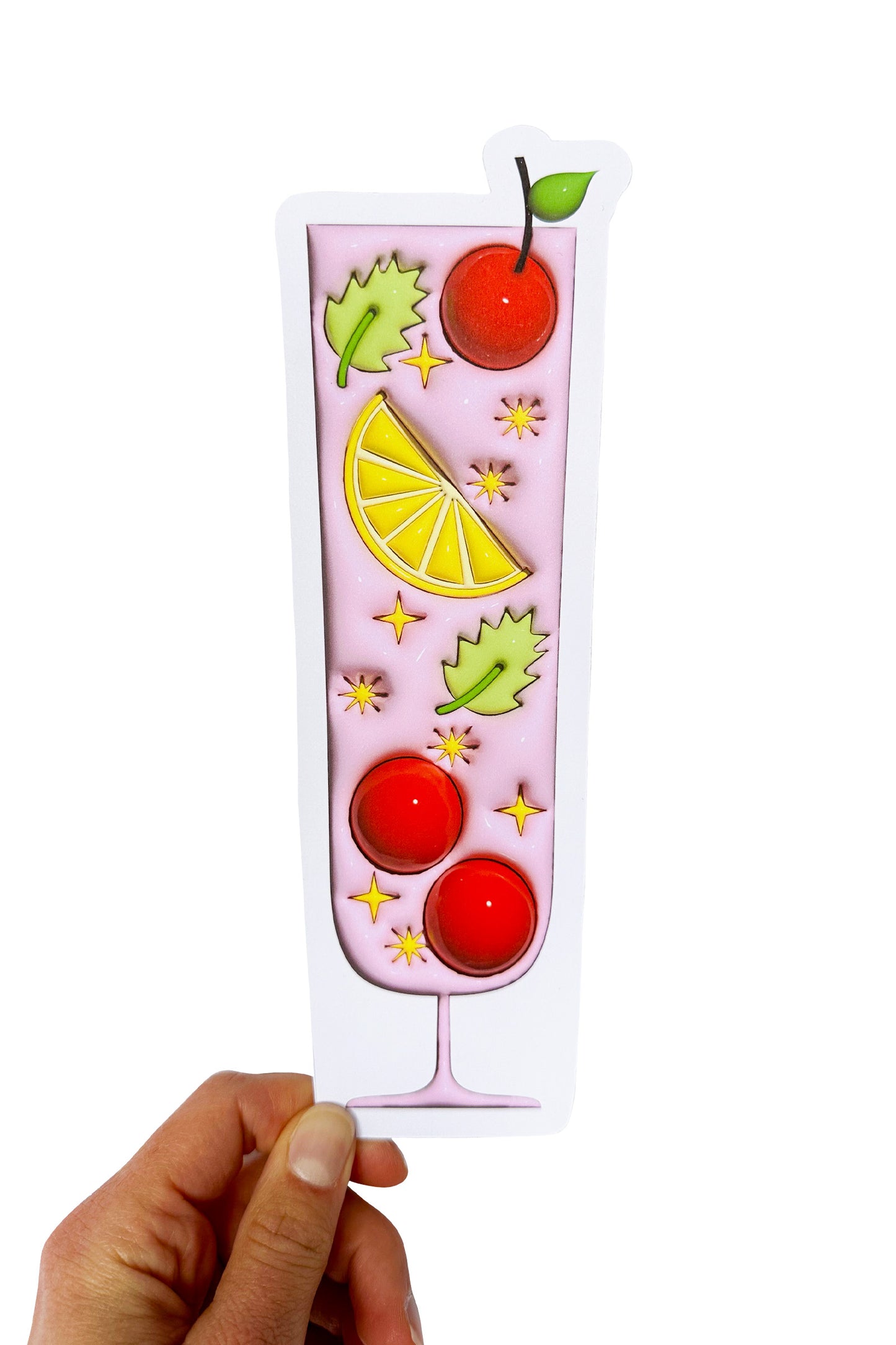 Cherry Mint Lemonade - 3D Bookmark