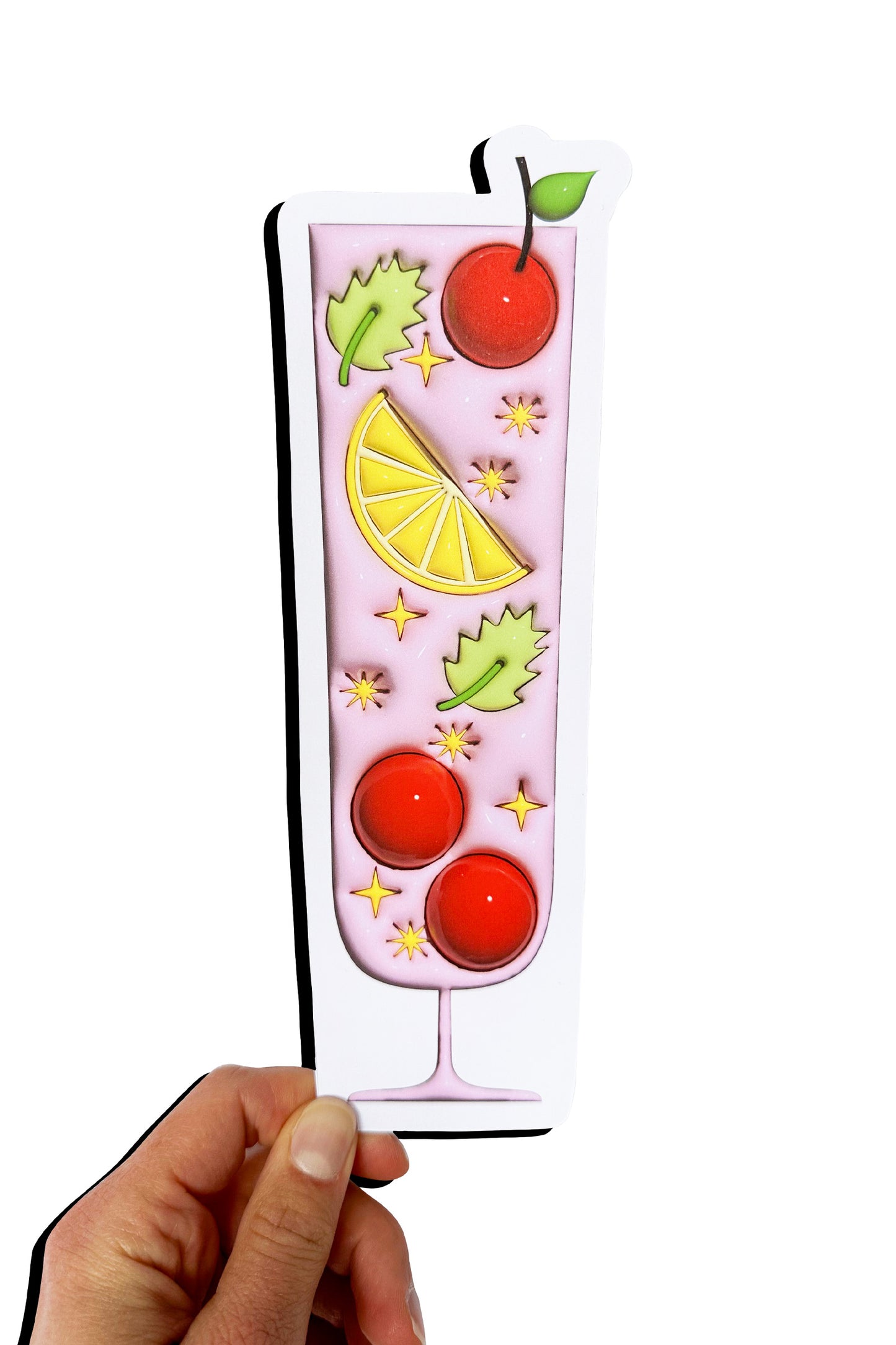 Cherry Mint Lemonade - 3D Bookmark
