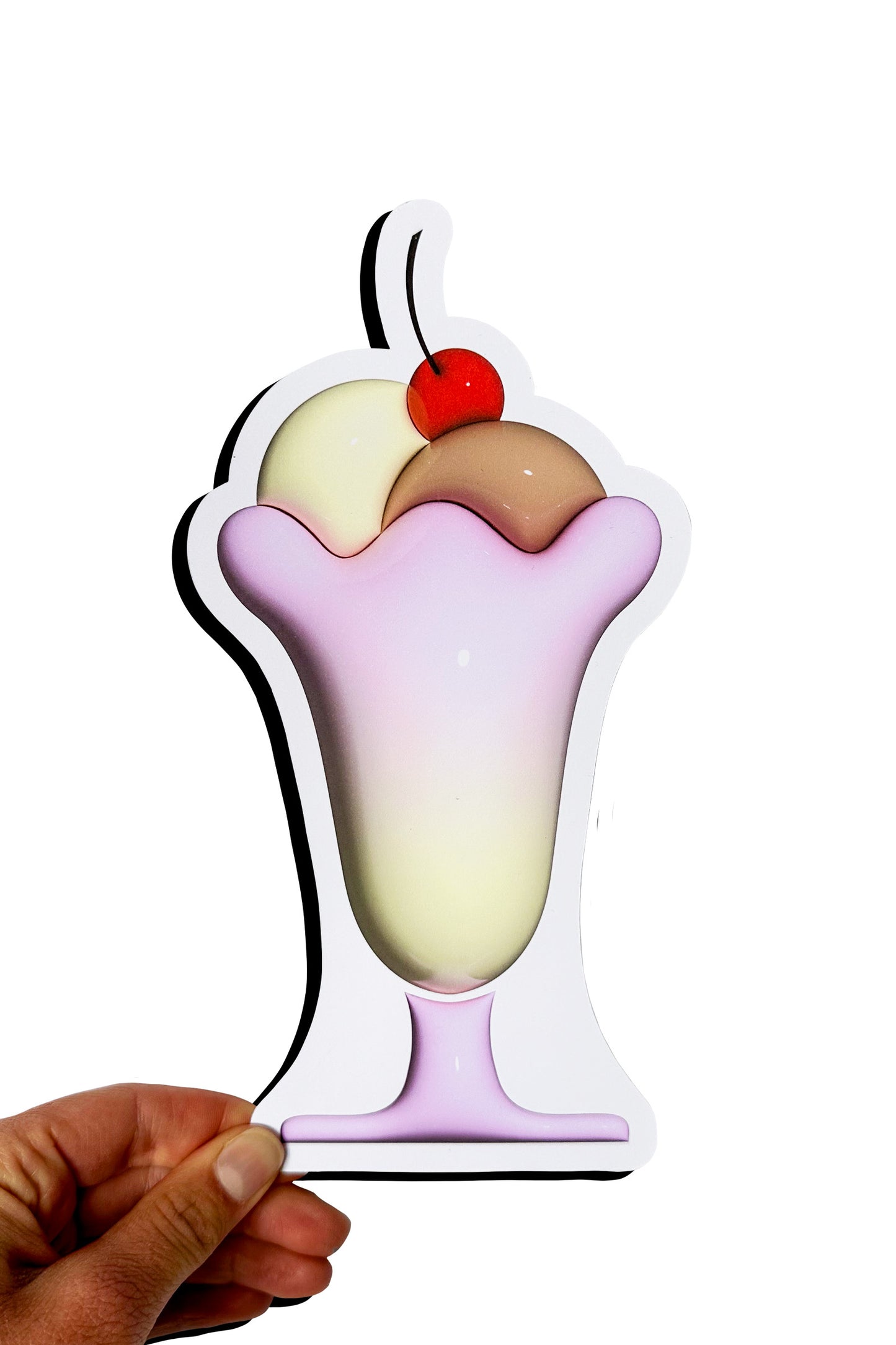 Choco Vanilla Sundae - 3D Bookmark