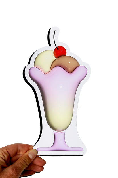 Choco Vanilla Sundae - 3D Bookmark
