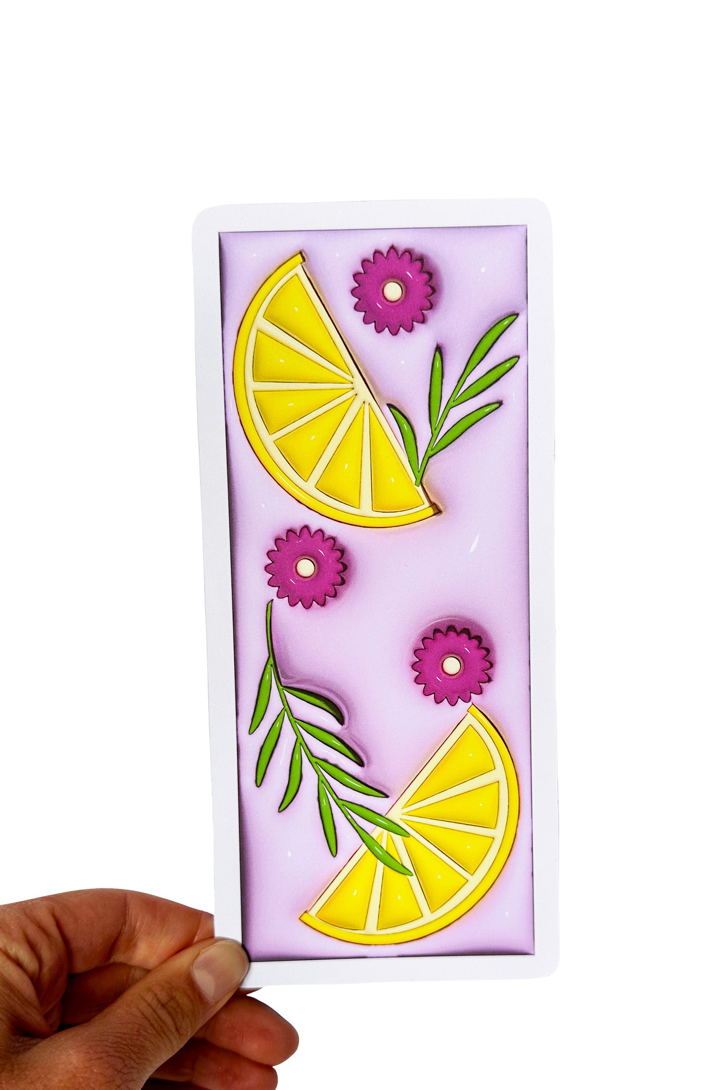 Floral Lemonade - 3D Bookmark