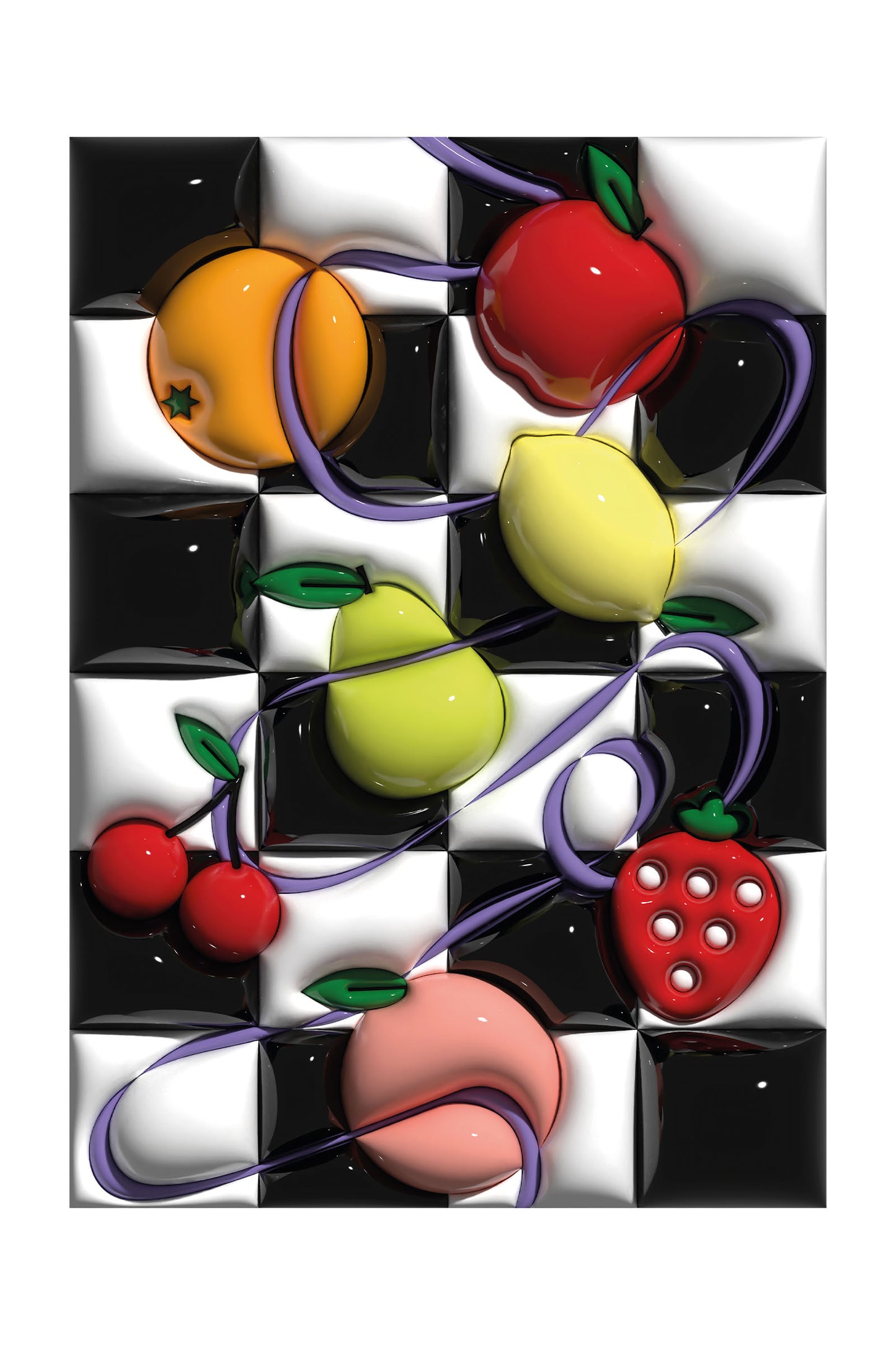 Fruity Ribbon 3D Print