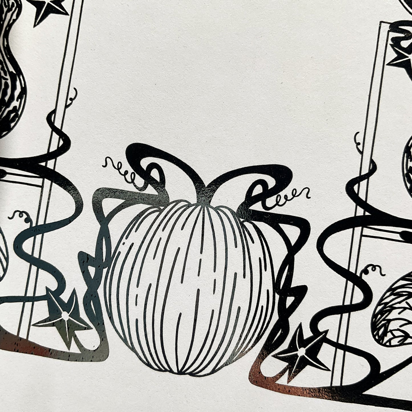 Pumpkin Patch Gold or Silver Print