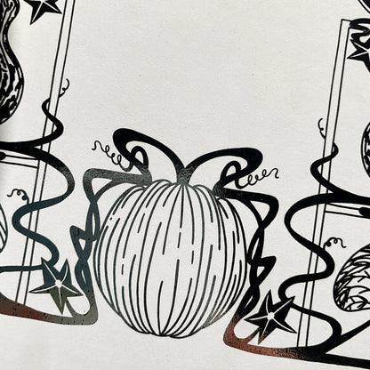 Pumpkin Patch Gold or Silver Print