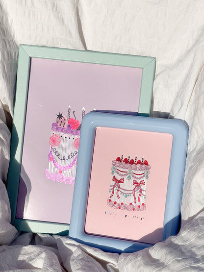 Very Berry Cake Foiled Print