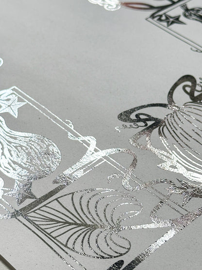 Pumpkin Patch Gold or Silver Print