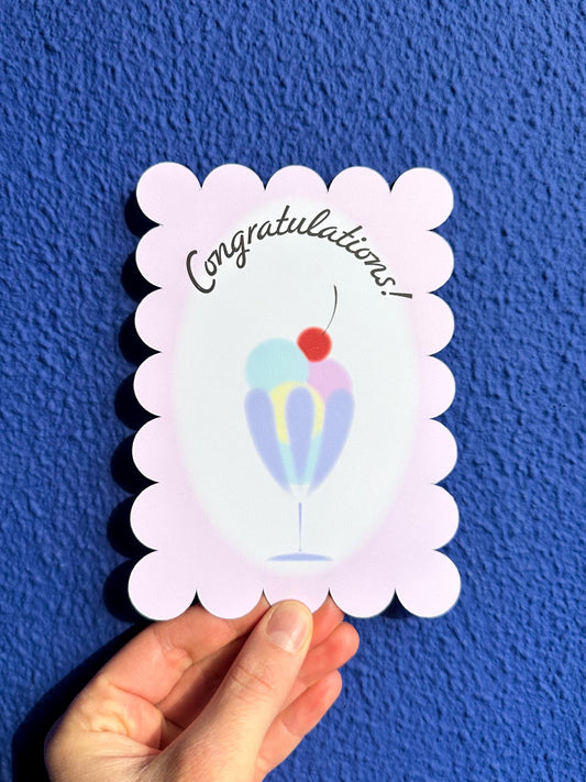 Ice Cream - Greeting Card+Pearl Envelope