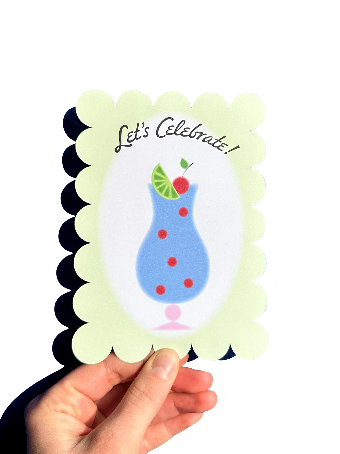 Blue Cocktail - Greeting Card+Pearl Envelope