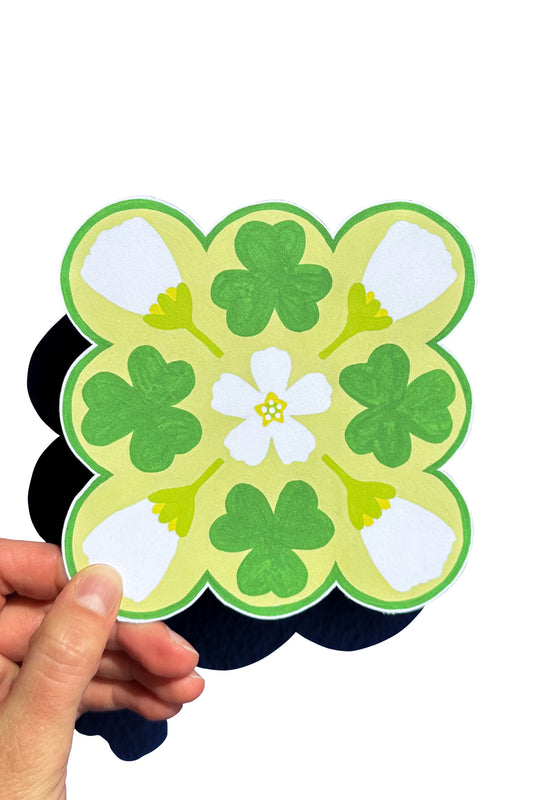Witte Klaverzuring - Greeting Card