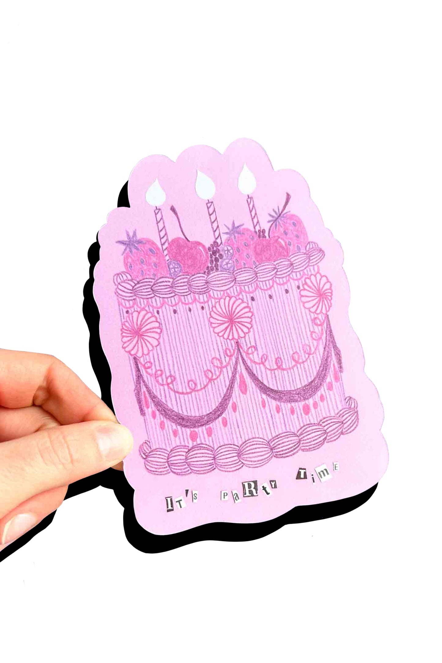 It's Party Time - Pencil Cake Card