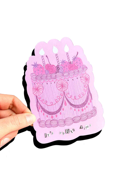 It's Party Time - Pencil Cake Card