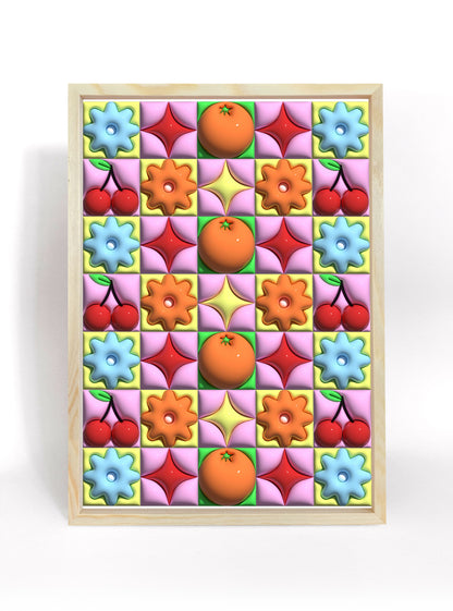 Cherries and Oranges 3D print