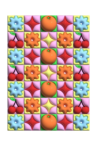 Cherries and Oranges 3D print