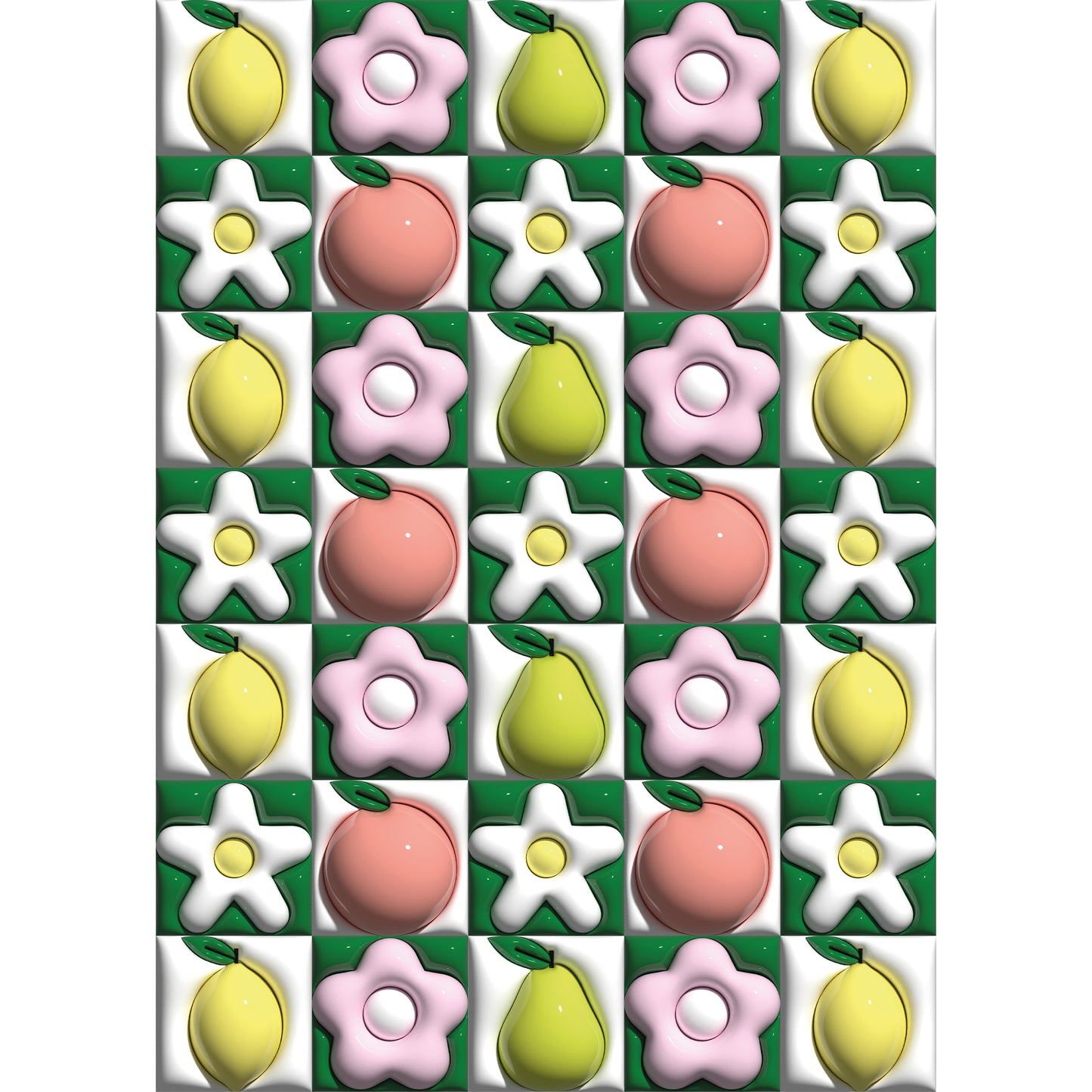 Pears, Peaches and Lemons 3D Print