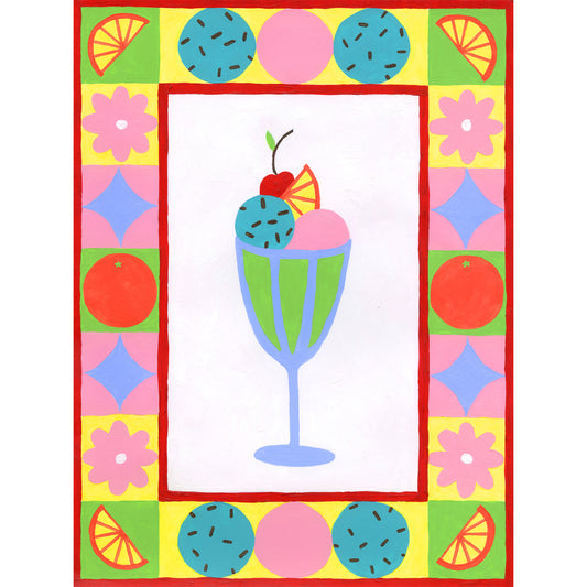 Colourful Sundae Print