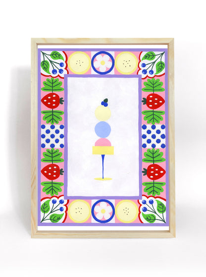 Fruity Sorbet Tower Print