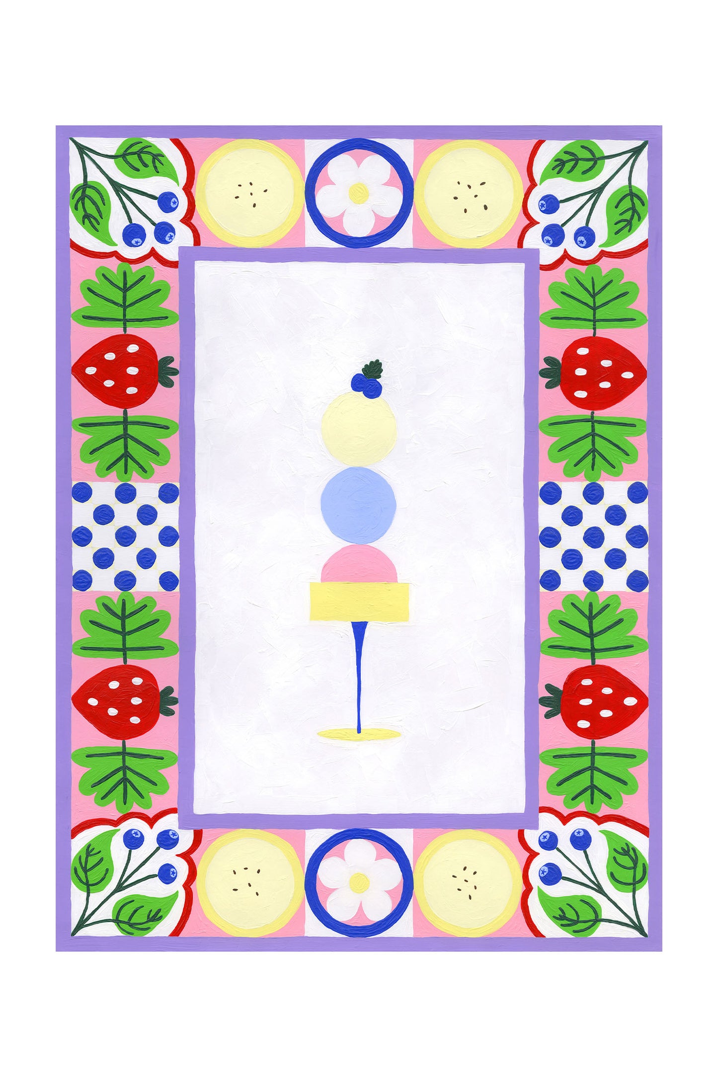 Fruity Sorbet Tower Print