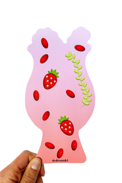 Strawberry Drink - 3D Bookmark