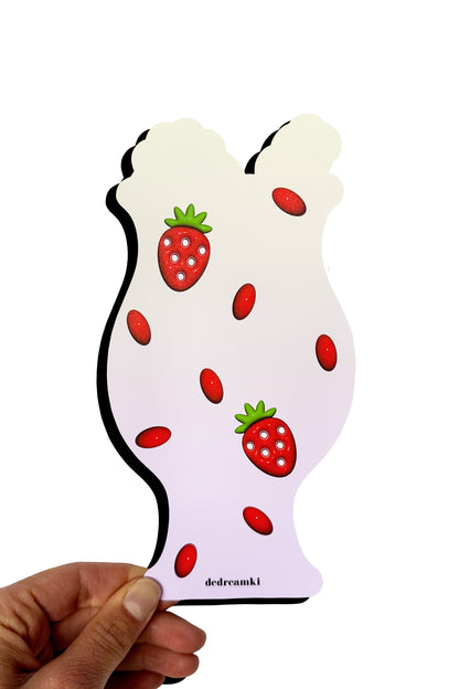 Strawberry Vanilla Drink - 3D Bookmark