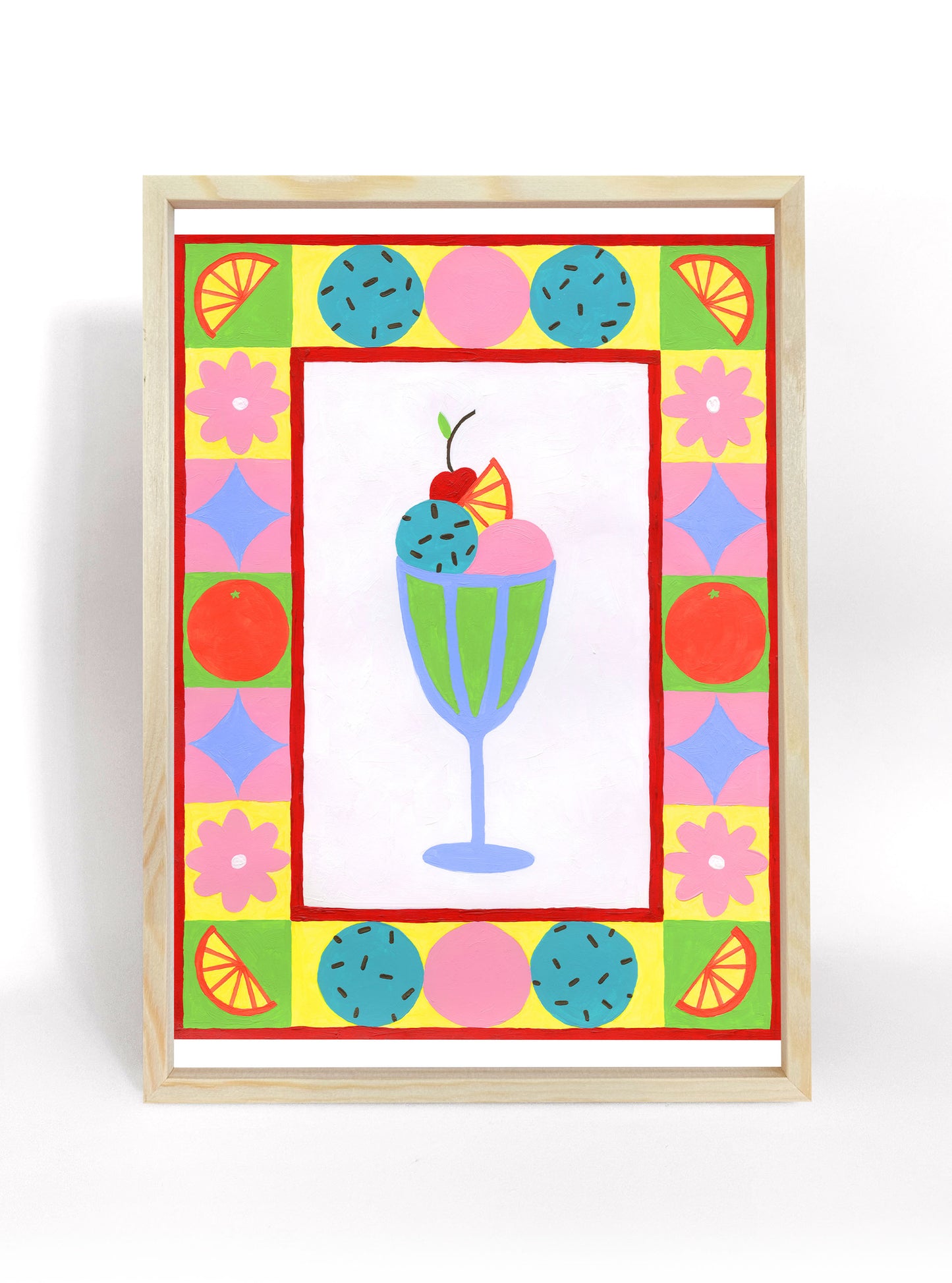 Colourful Sundae Print