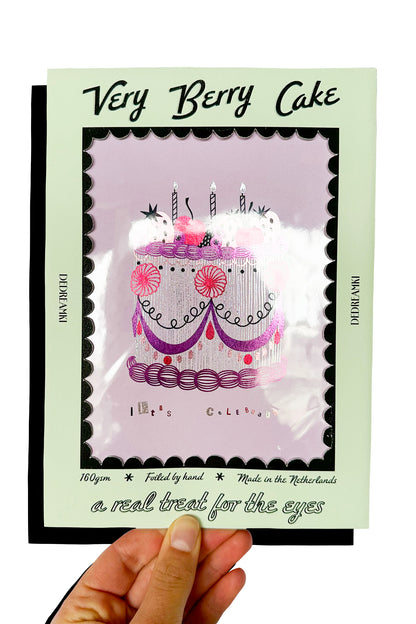 Very Berry Cake Foiled Print