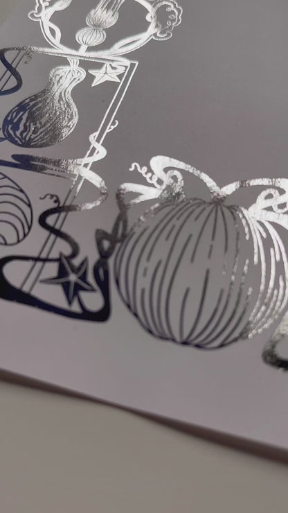 Pumpkin Patch Gold or Silver Print