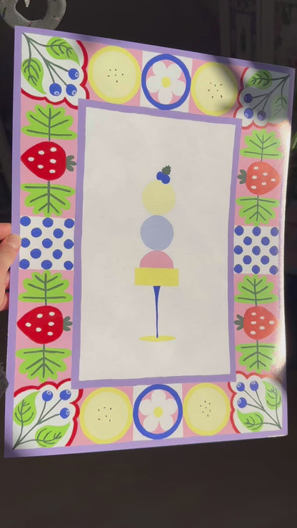 Fruity Sorbet Tower Print