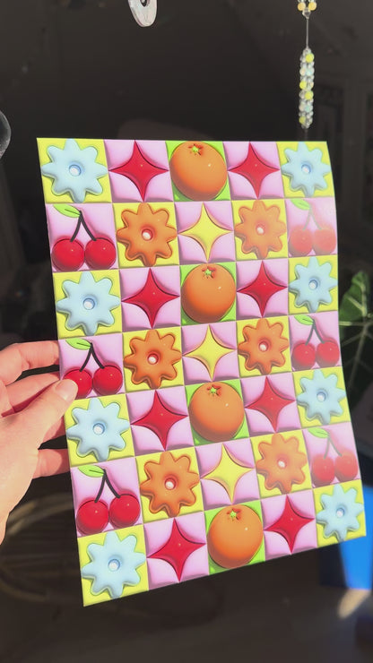 Cherries and Oranges 3D print