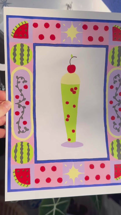 Melon Cream Soda Print