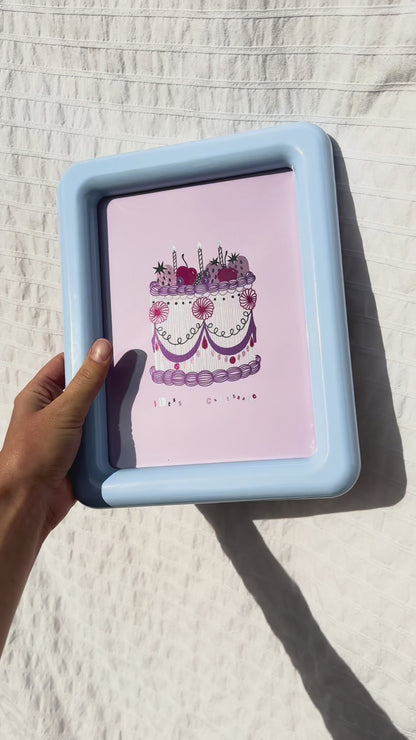 Very Berry Cake Foiled Print